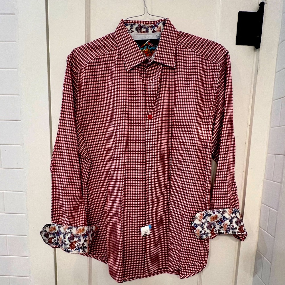 Men’s Large Robert Graham Ling Sleeve Button Down